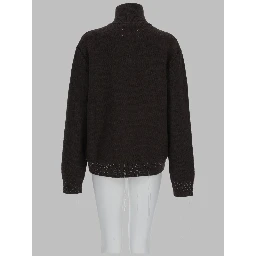 MAGLIA IN LANA CON ZIP A UN QUARTO