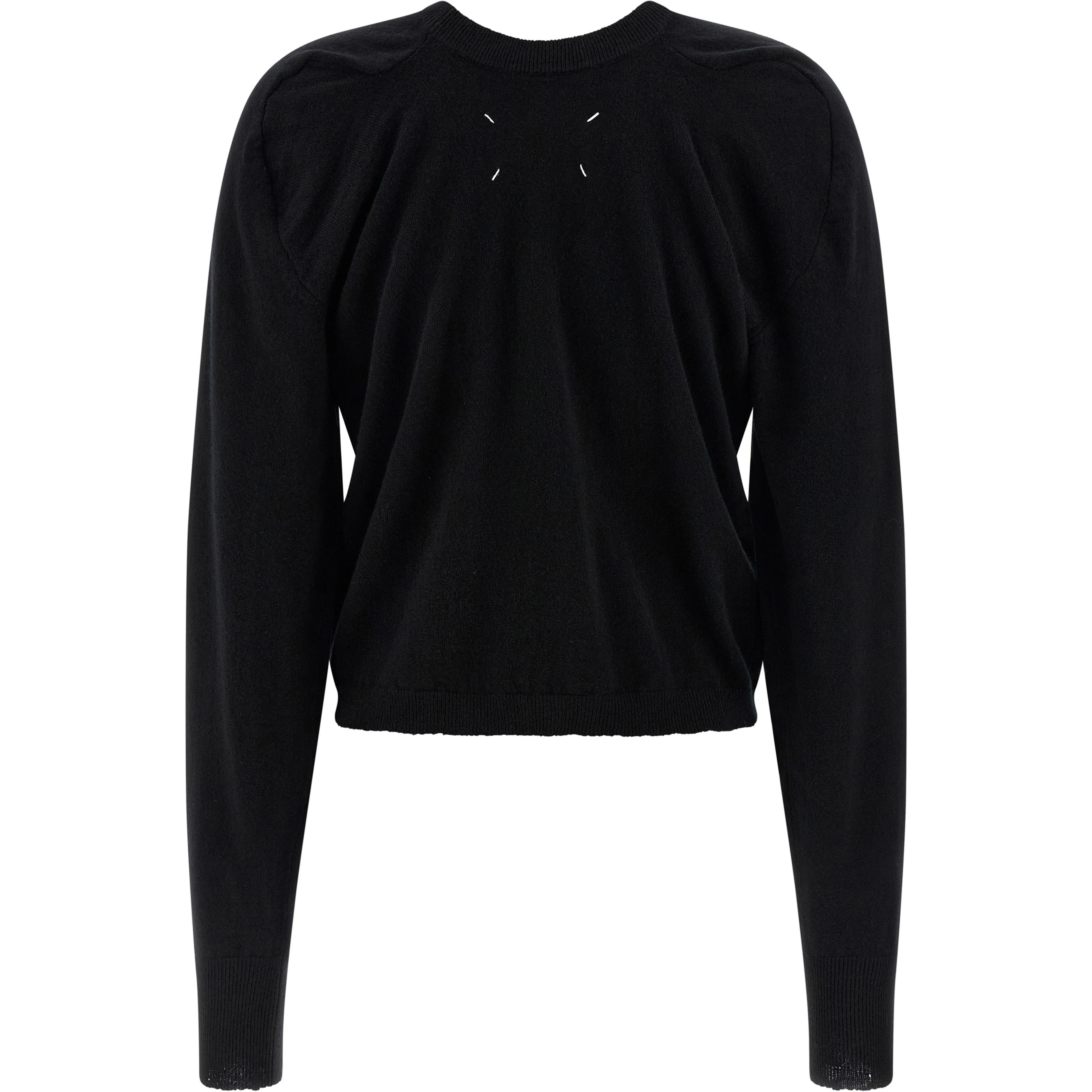Black Virgin Wool Cardigan