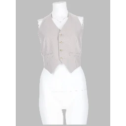GILET IN MISTO LANA CON BOTTONI
