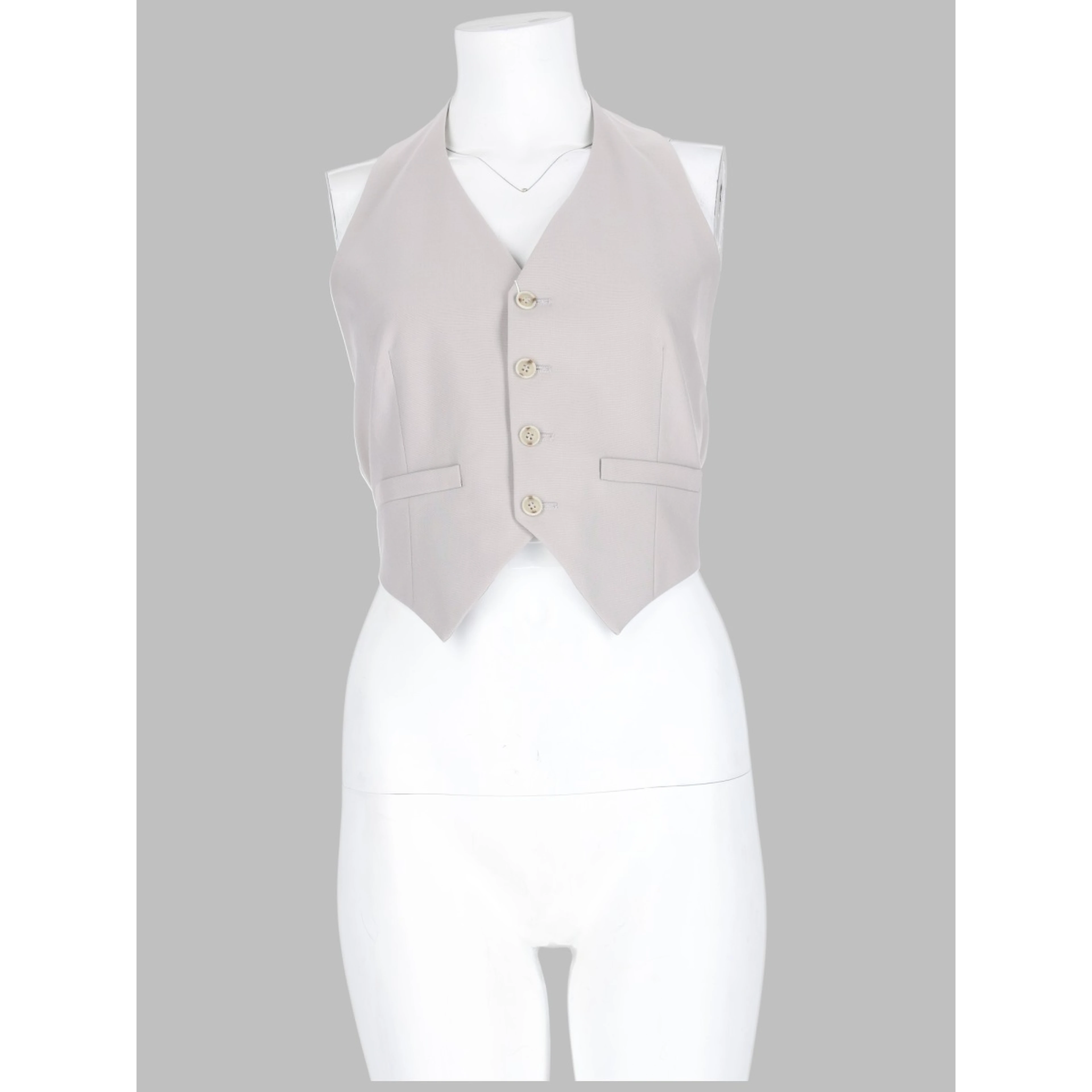 GILET IN MISTO LANA CON BOTTONI
