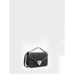 Grained calfskin small Rockstud crossbody bag