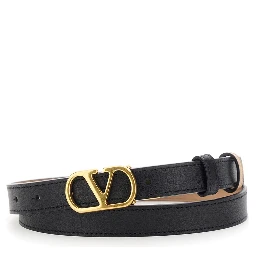 Valentino Garavani VLogo Signature reversible leather belt