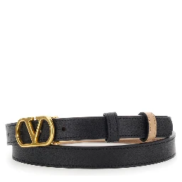 Valentino Garavani VLogo Signature reversible leather belt