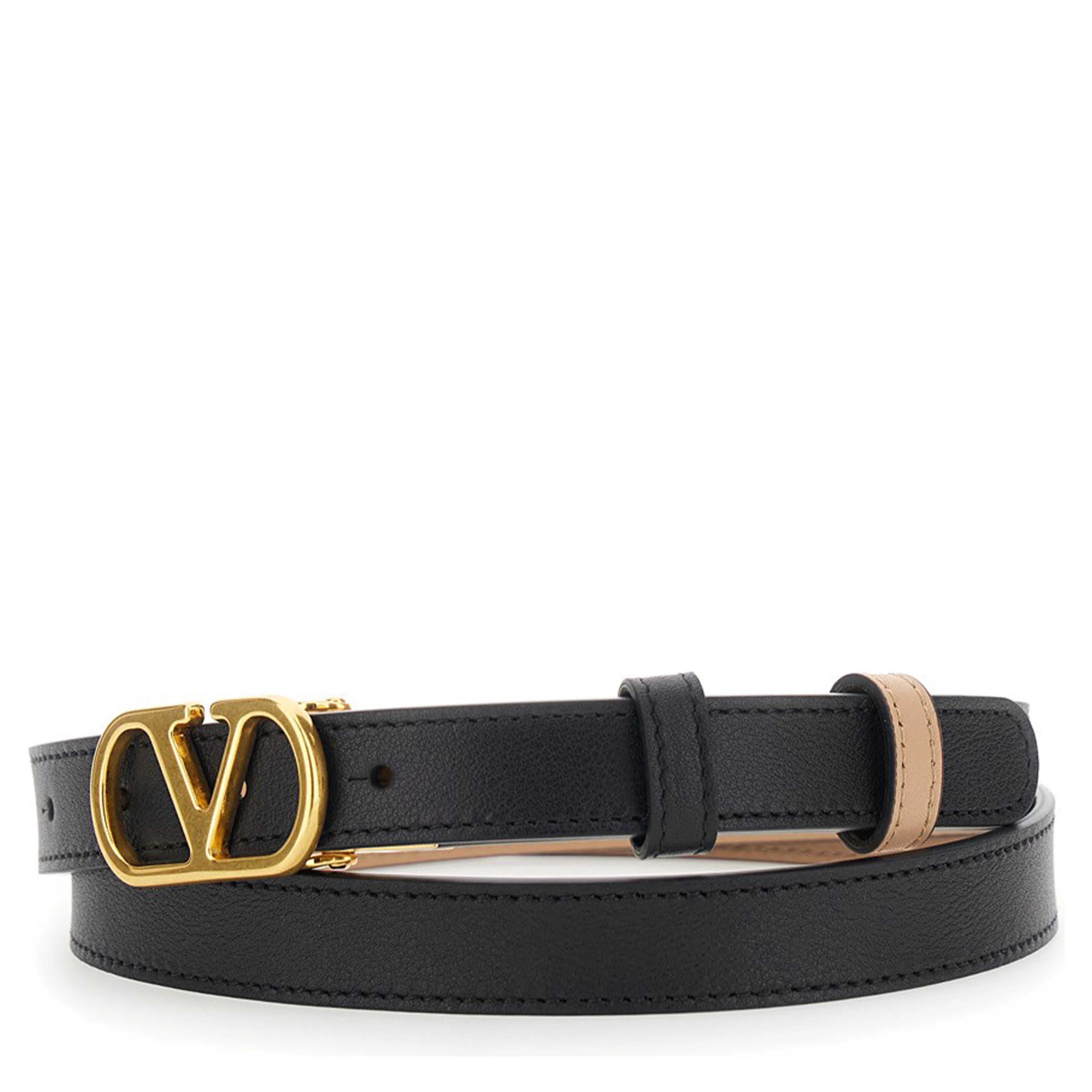 Valentino Garavani VLogo Signature reversible leather belt