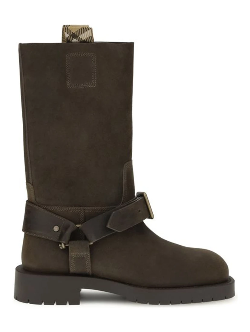 Suede Saddle boots