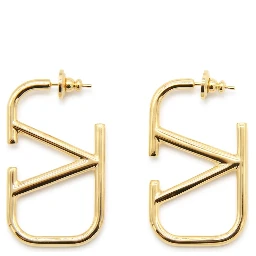 VLogo Signature metal earrings
