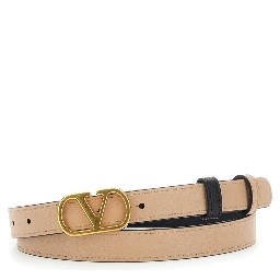 Valentino Garavani VLogo Signature reversible leather belt