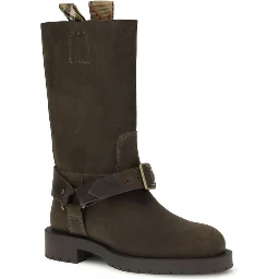 Suede Saddle boots