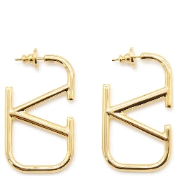 VLogo Signature metal earrings