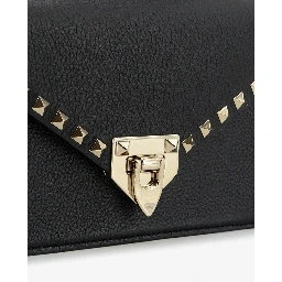 Grained calfskin small Rockstud crossbody bag