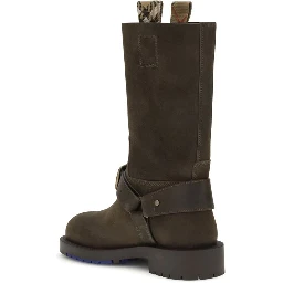Suede Saddle boots