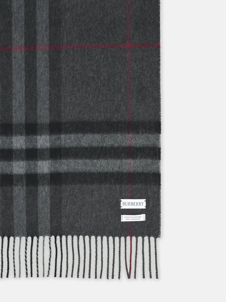 Check cashmere scarf alternative