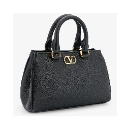 VLogo Signature mini bag in grainy calfskin