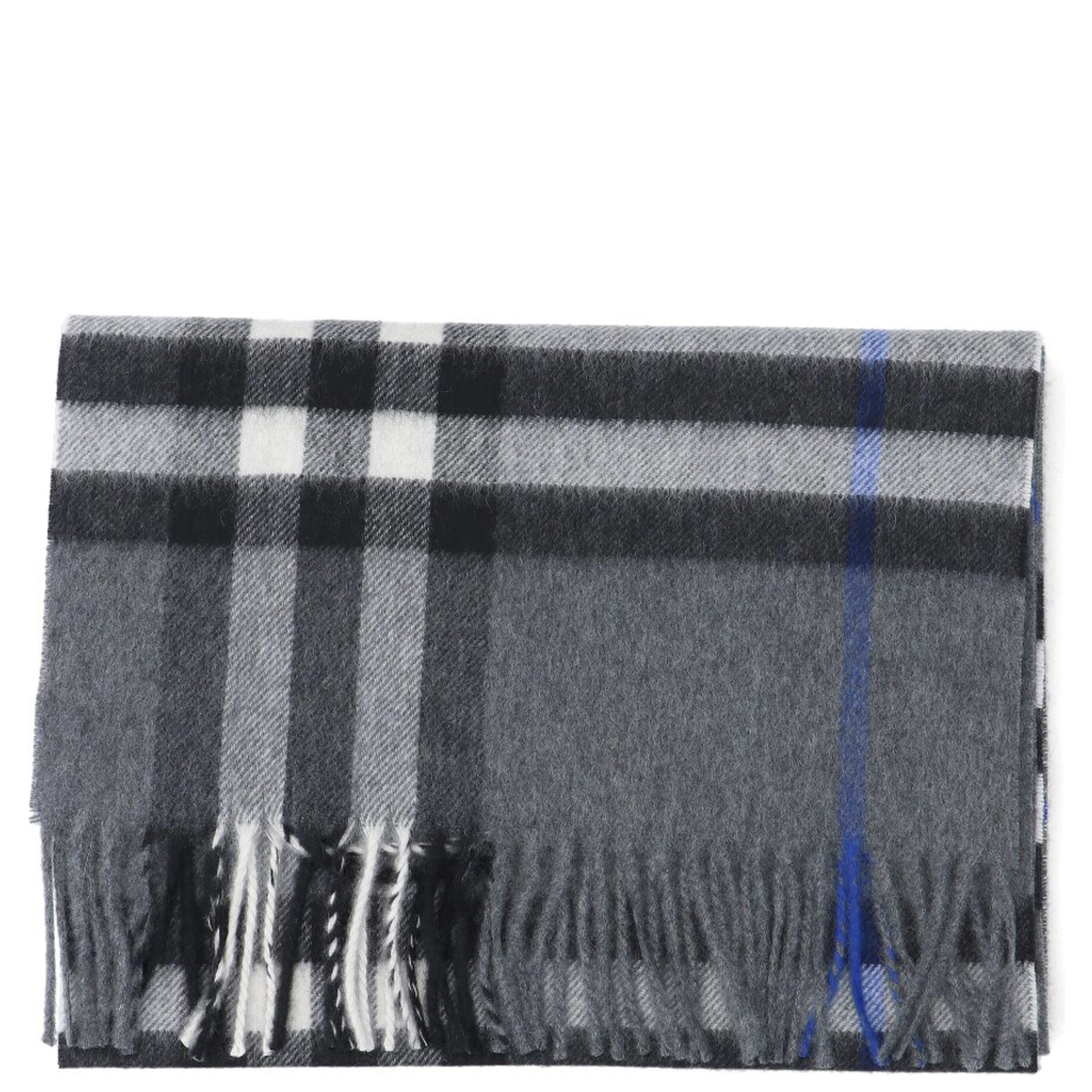 Check cashmere scarf