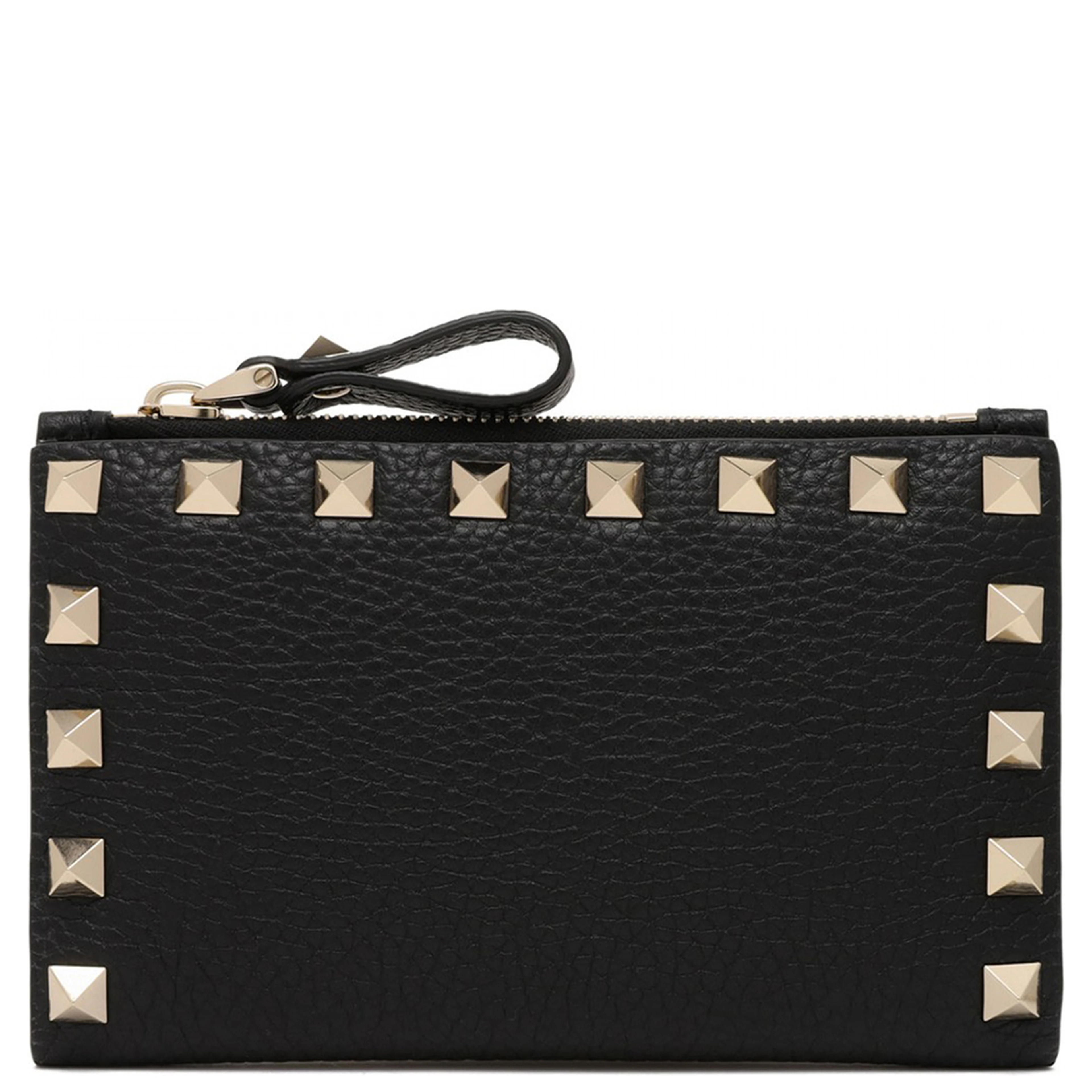 Rockstud zip cardholder