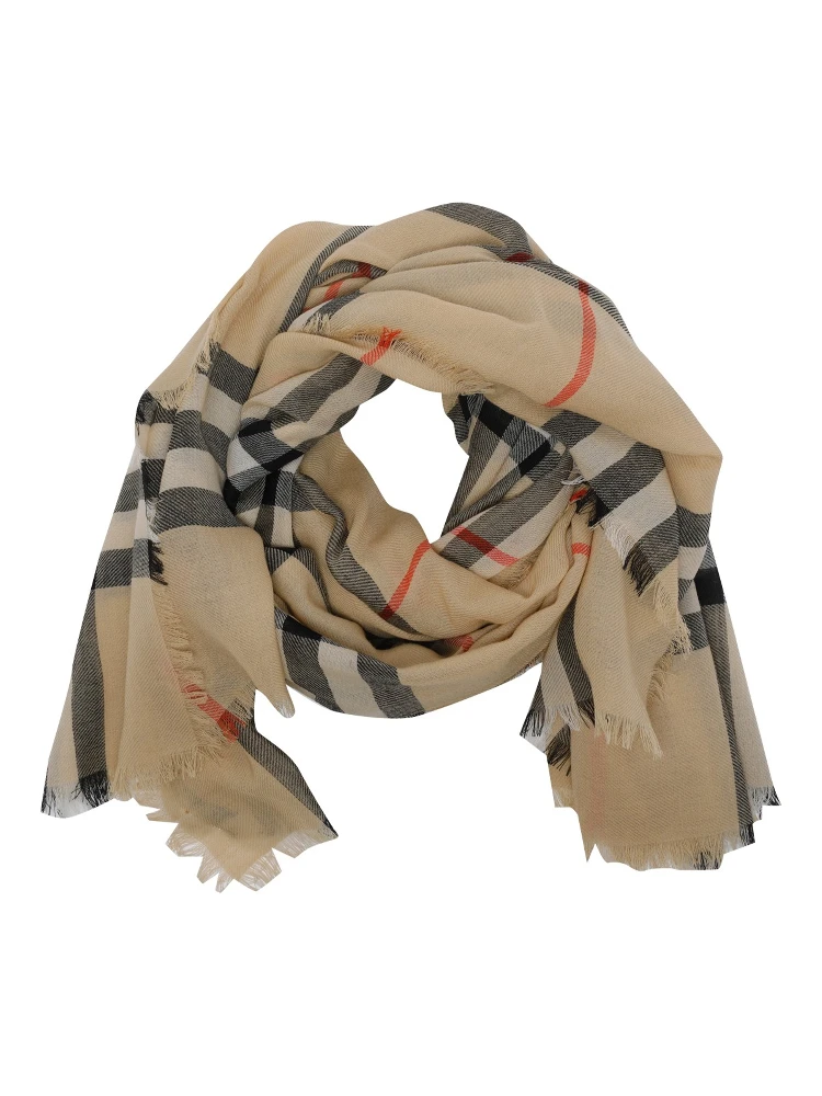Check wool scarf alternative