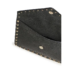 Grainy calfskin Rockstud pouch