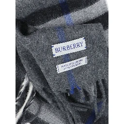 Check cashmere scarf