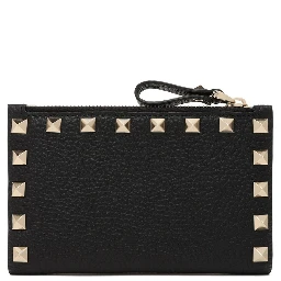 Rockstud zip cardholder