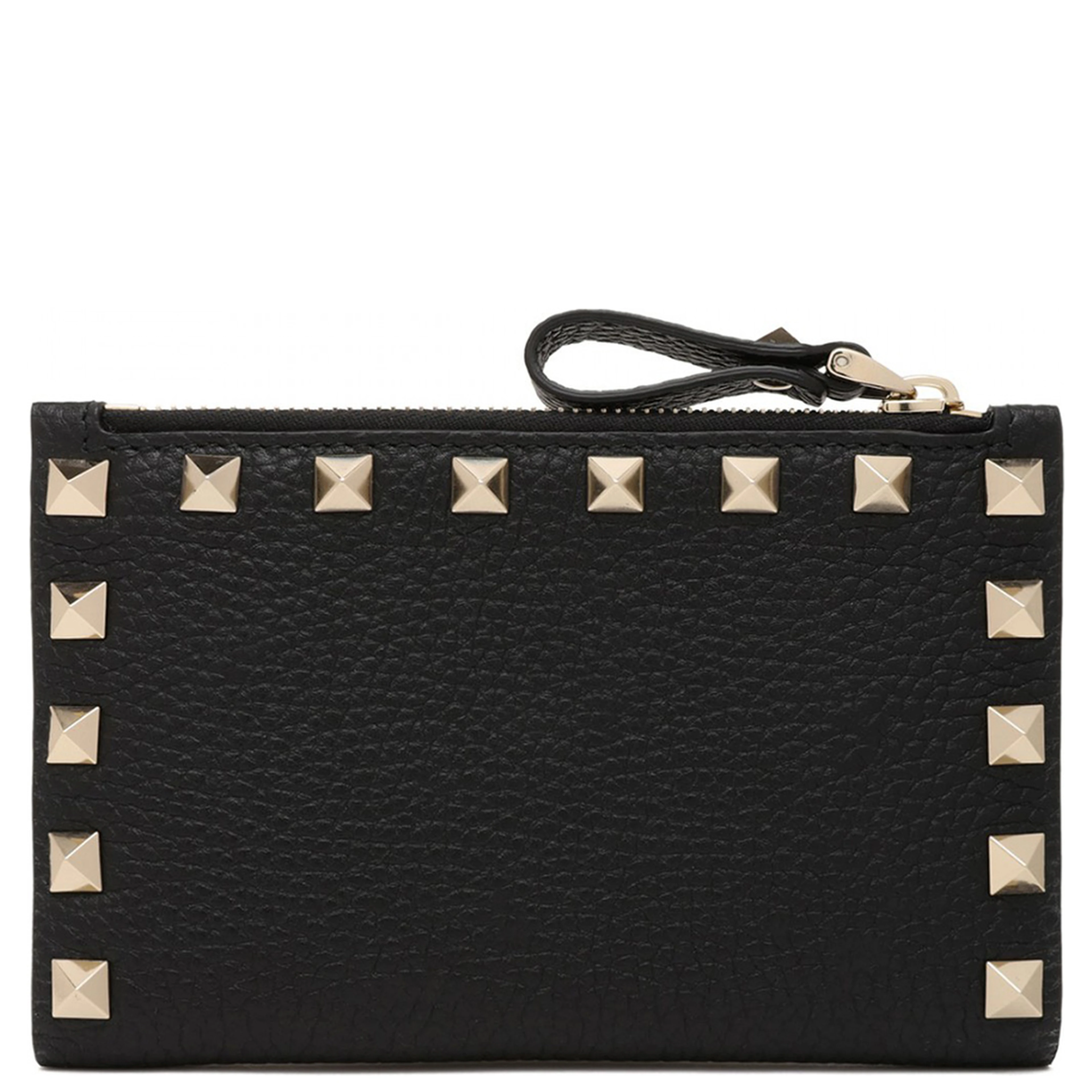 Rockstud zip cardholder