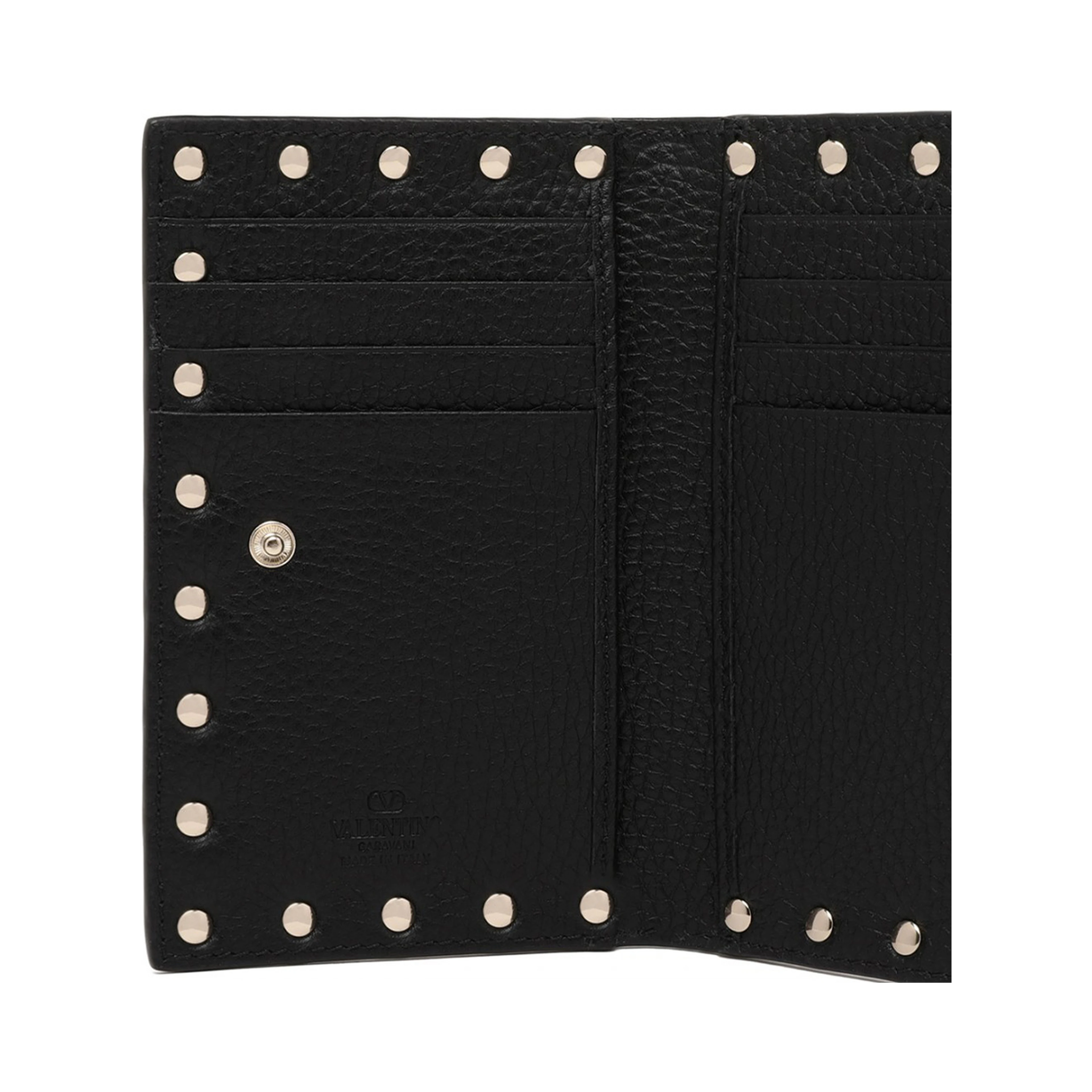 Rockstud zip cardholder