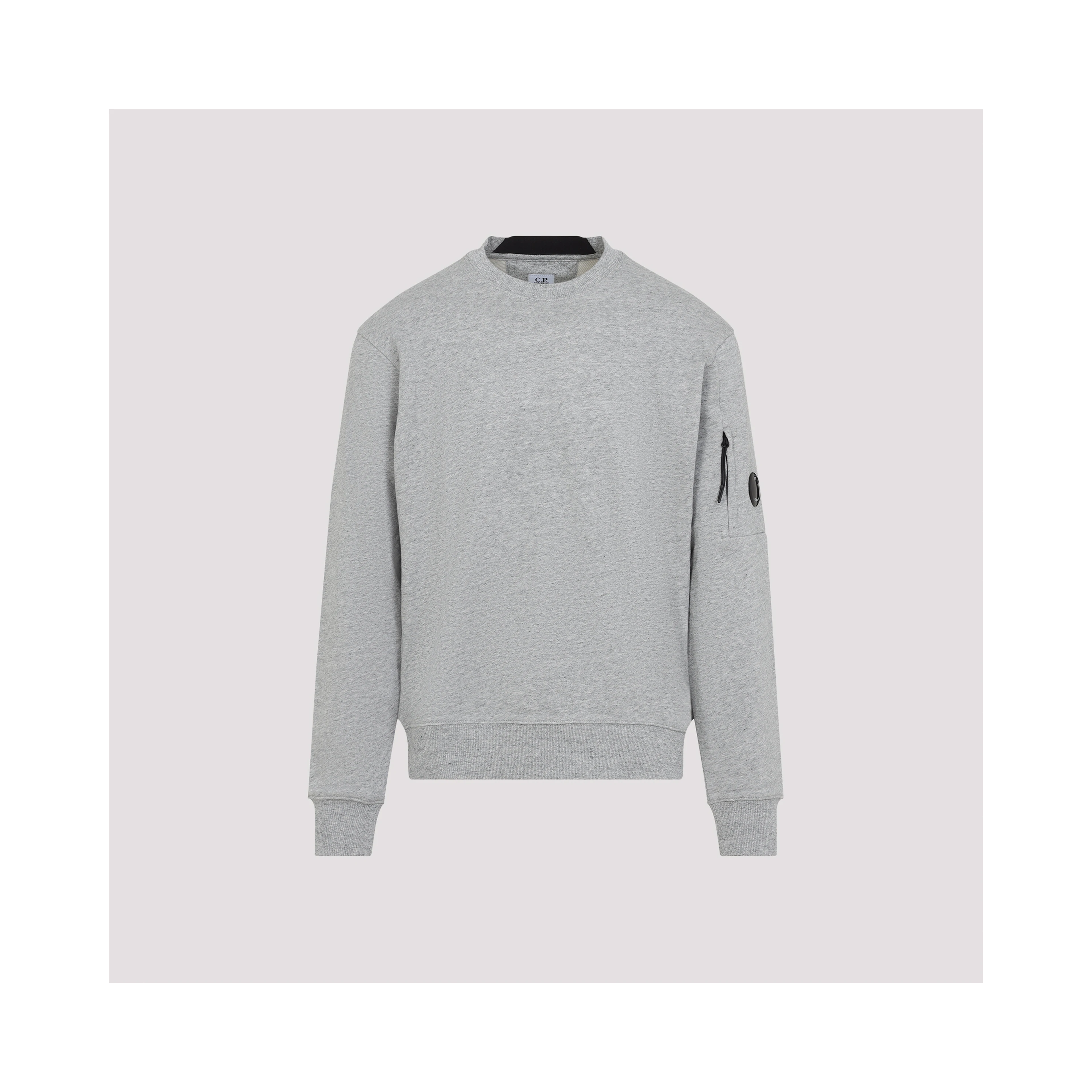 DIAGONAL RAISED FLEECE CREWNECK