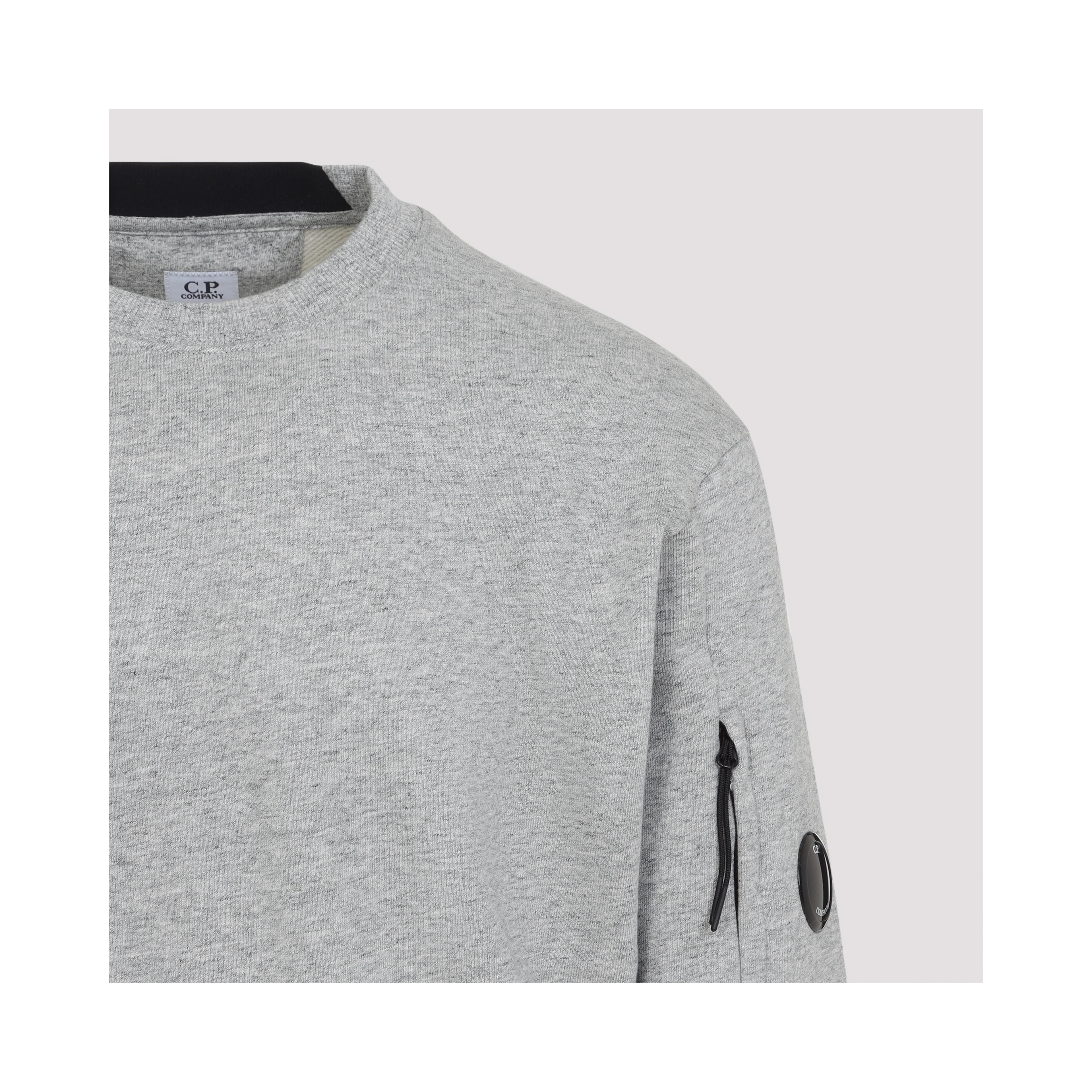 DIAGONAL RAISED FLEECE CREWNECK