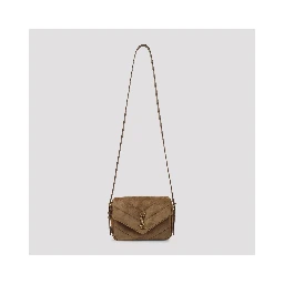 Saint Laurent Suede Lou Lou Shoulder Bag
