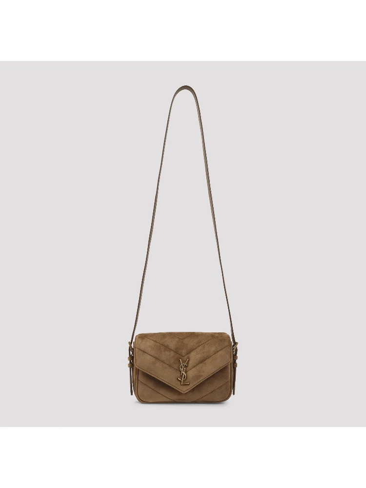 Saint Laurent Suede Lou Lou Shoulder Bag