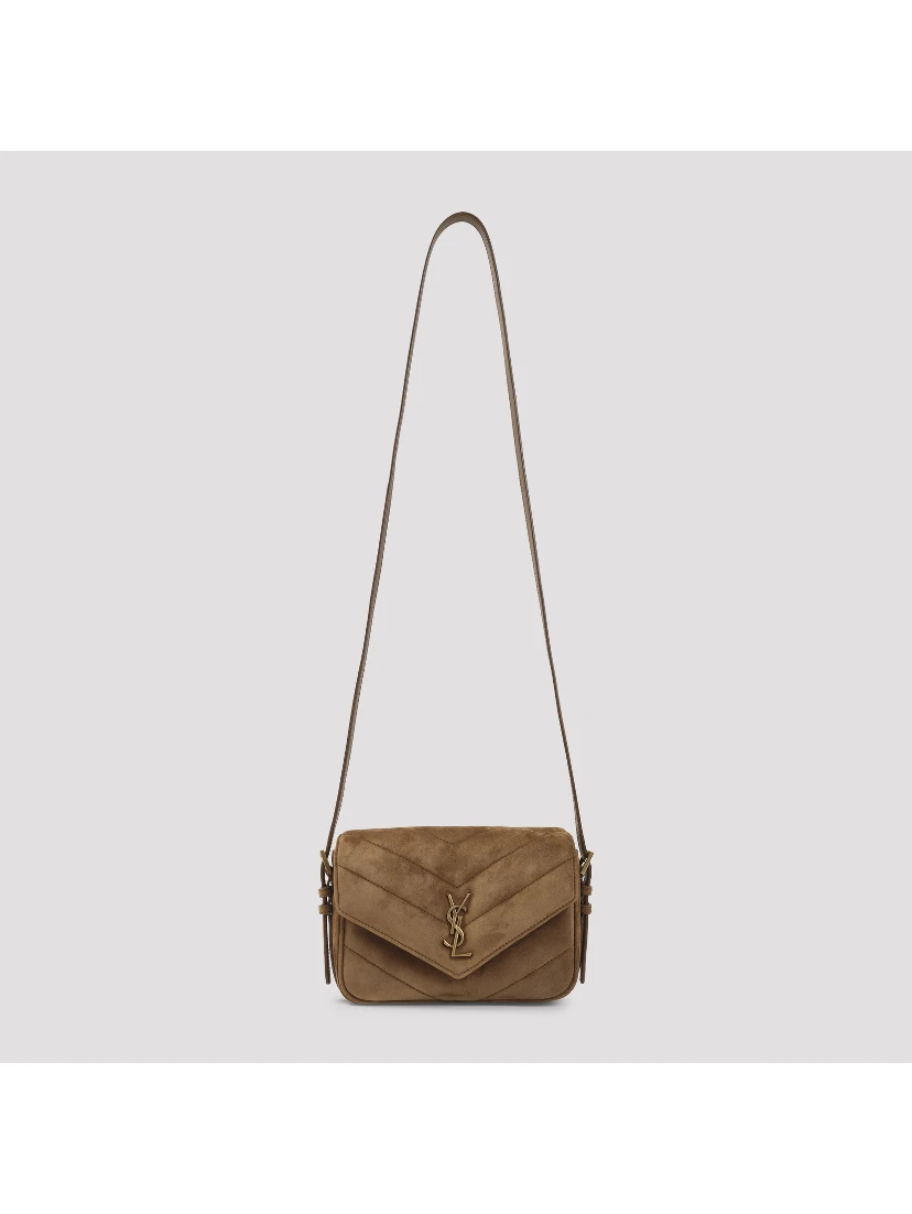 Saint Laurent Suede Lou Lou Shoulder Bag