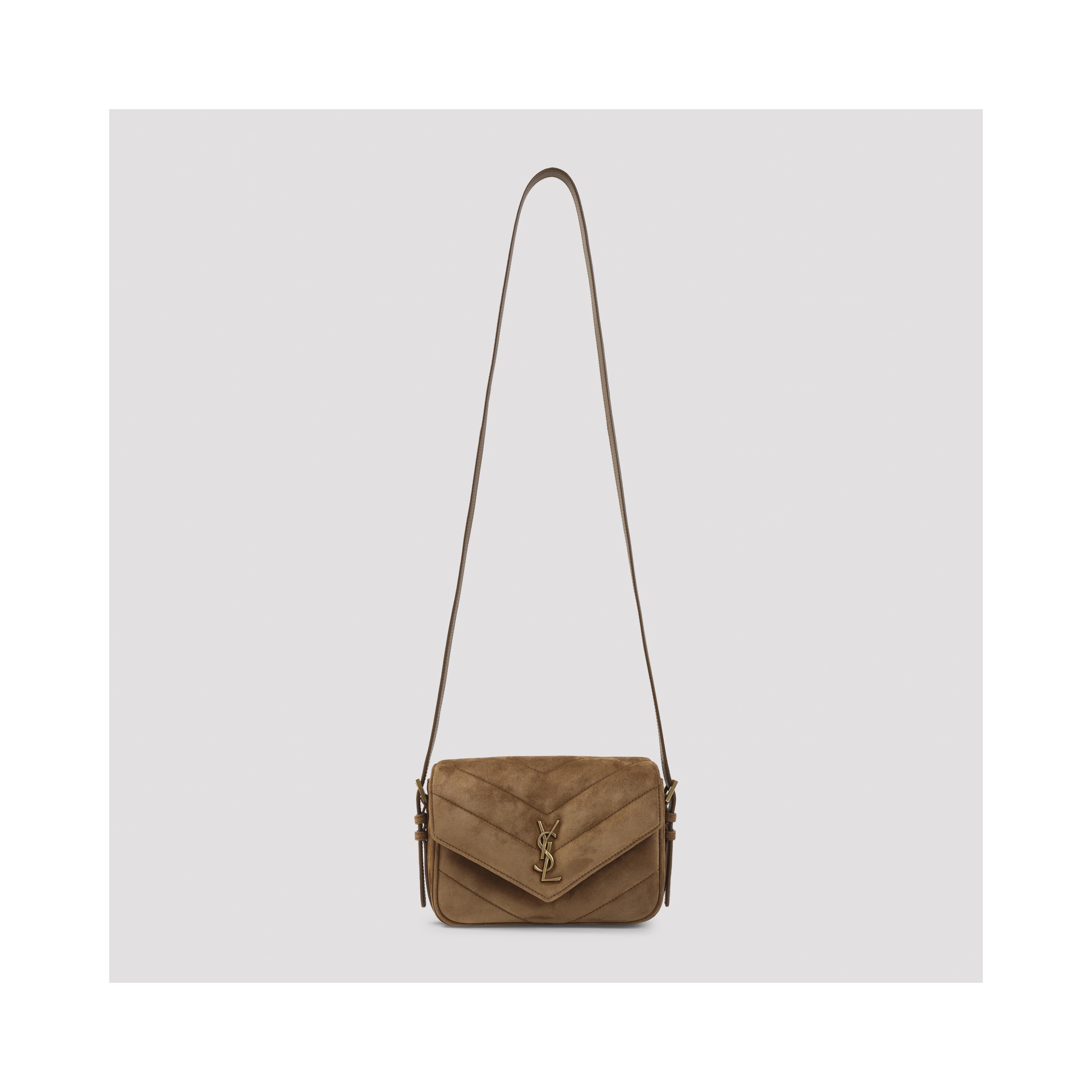 Saint Laurent Suede Lou Lou Shoulder Bag