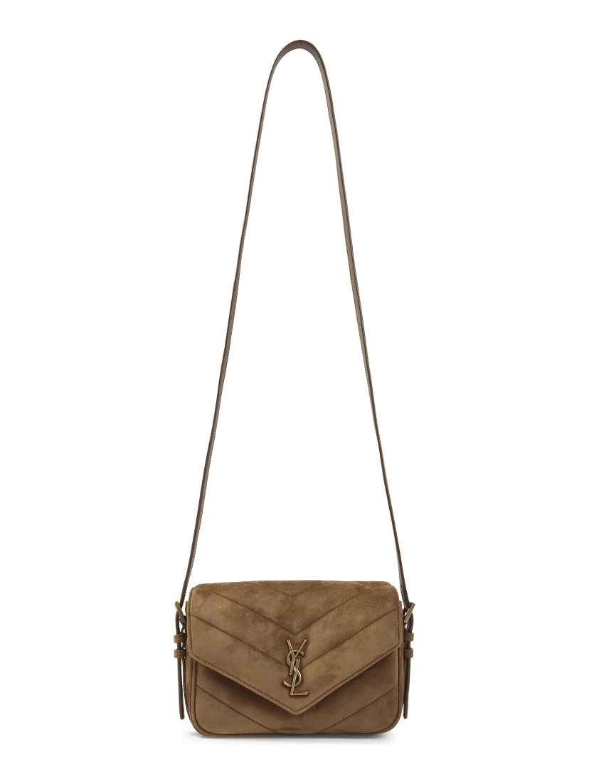 Saint Laurent Suede Lou Lou Shoulder Bag