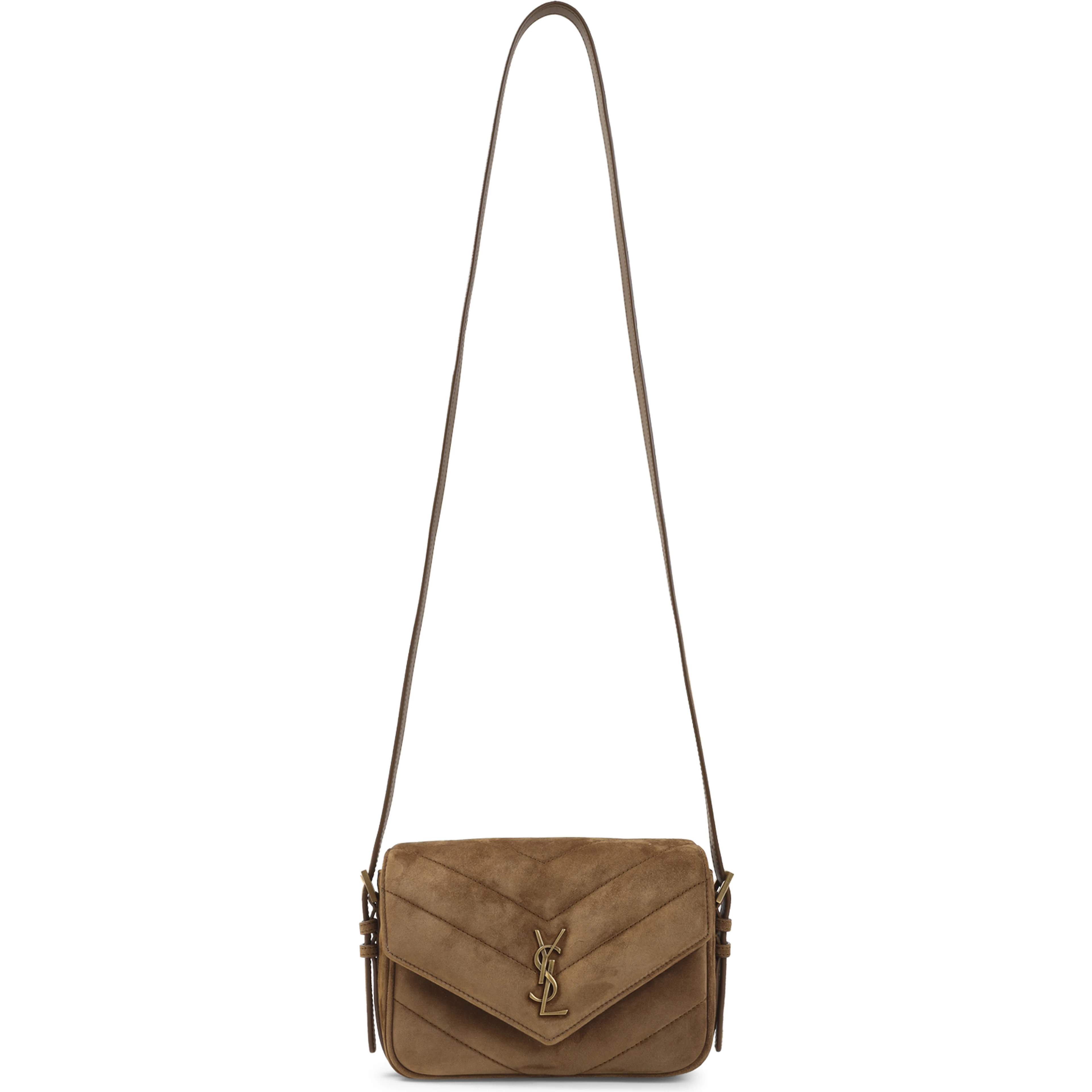 Saint Laurent Suede Lou Lou Shoulder Bag