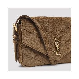 Saint Laurent Suede Lou Lou Shoulder Bag