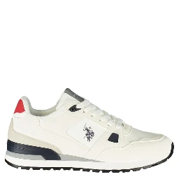 White Polyurethane Mens Sneaker