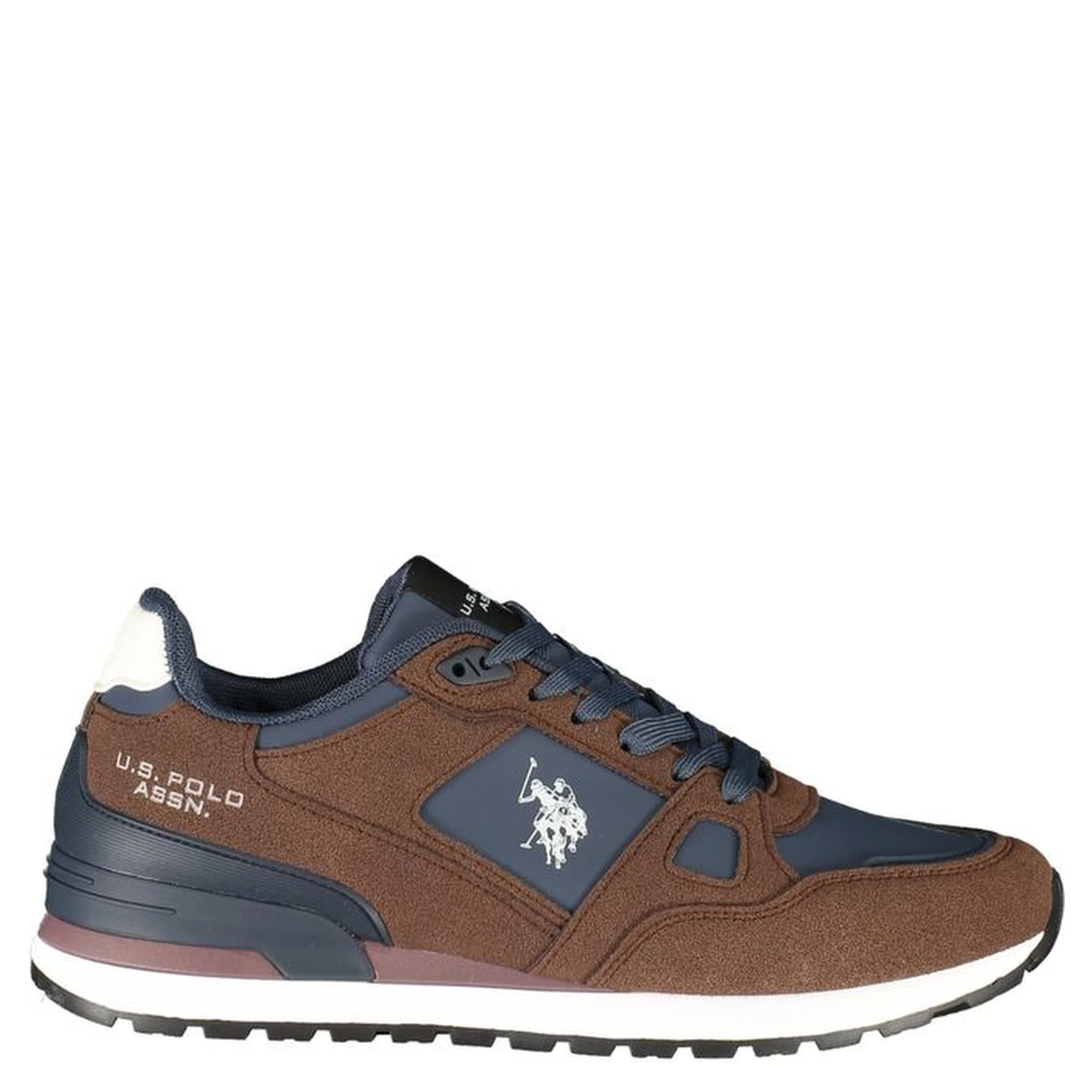 Brown Polyurethane Men's Sneaker