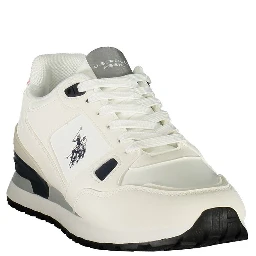 White Polyurethane Mens Sneaker