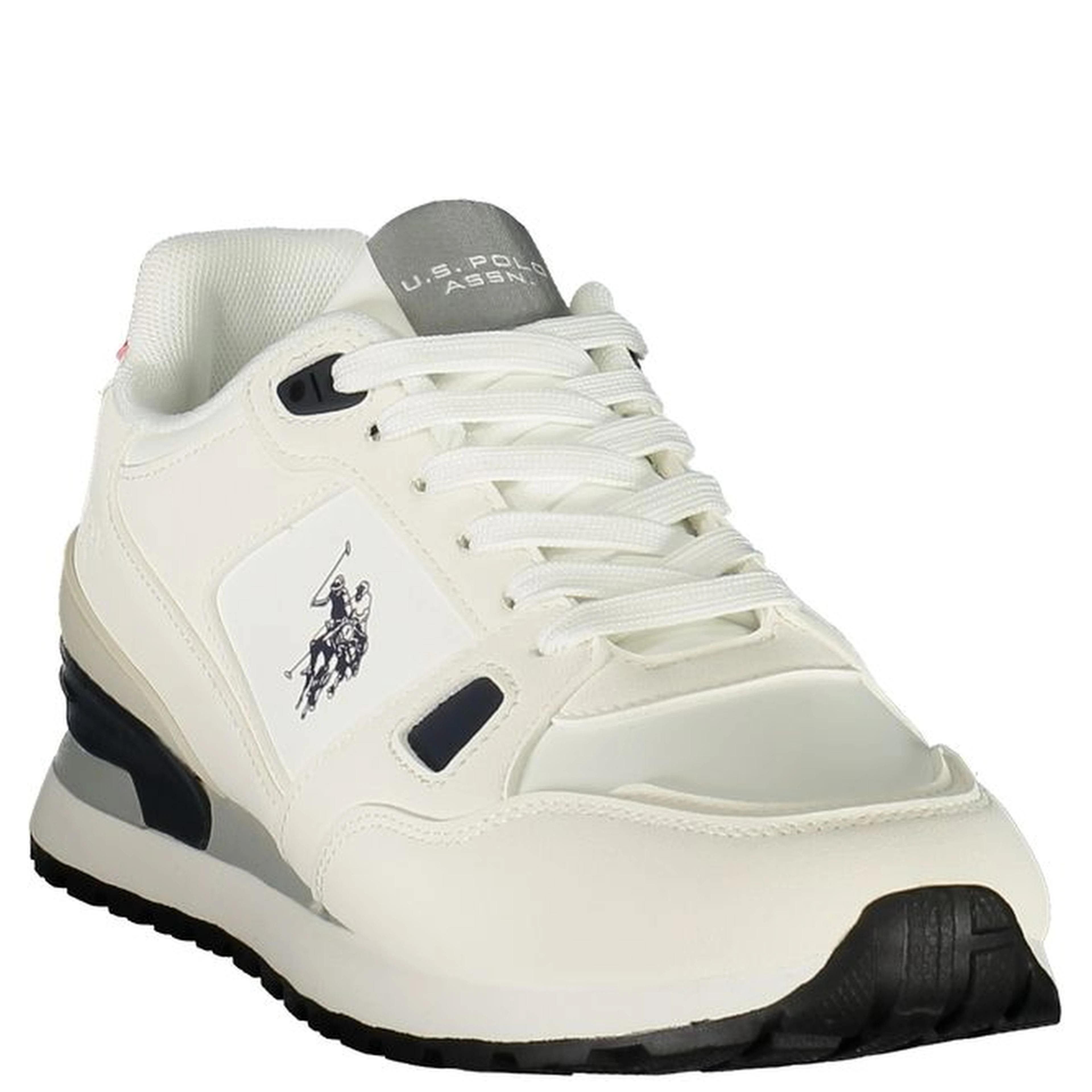 White Polyurethane Mens Sneaker