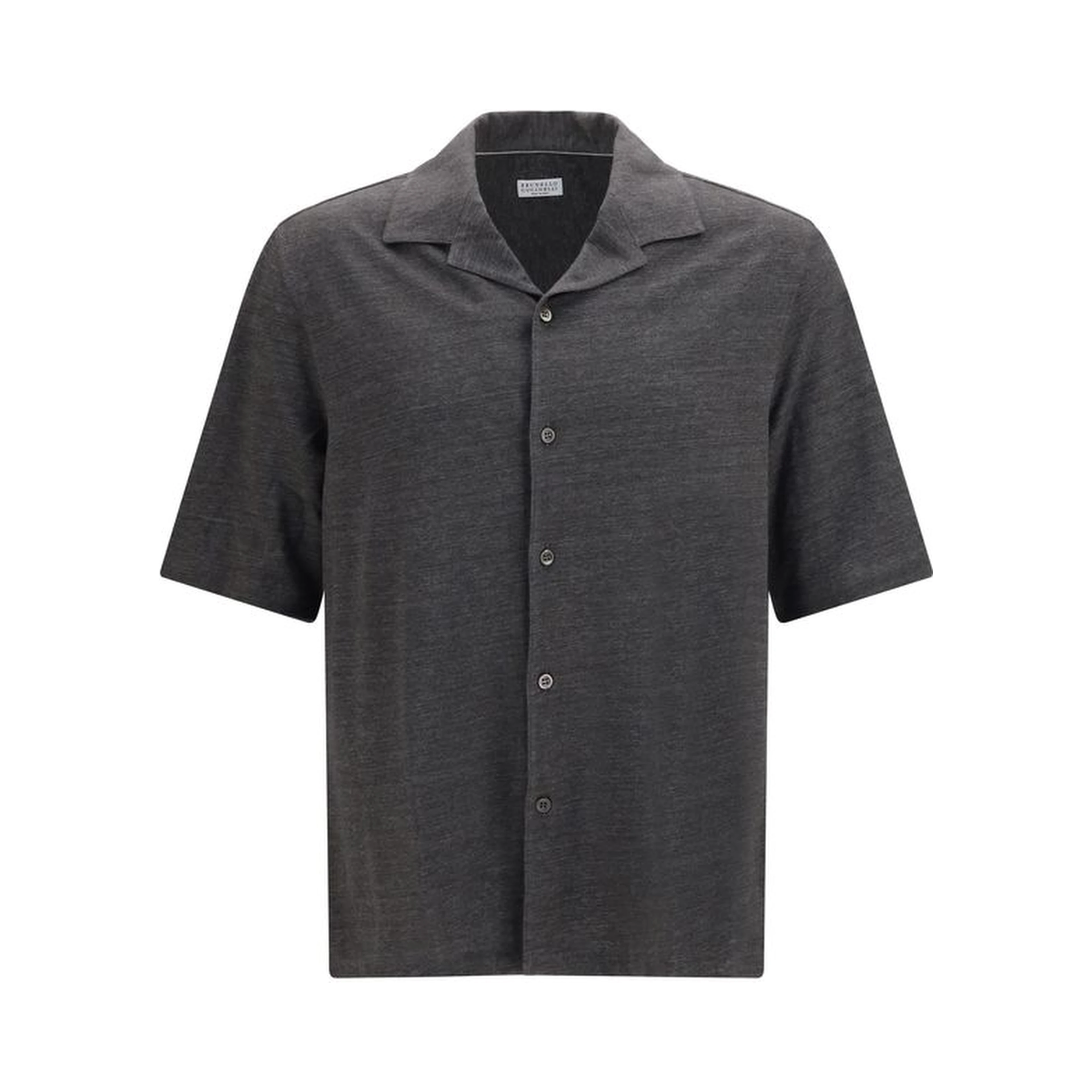 Gray Linen Shortsleeve Shirt