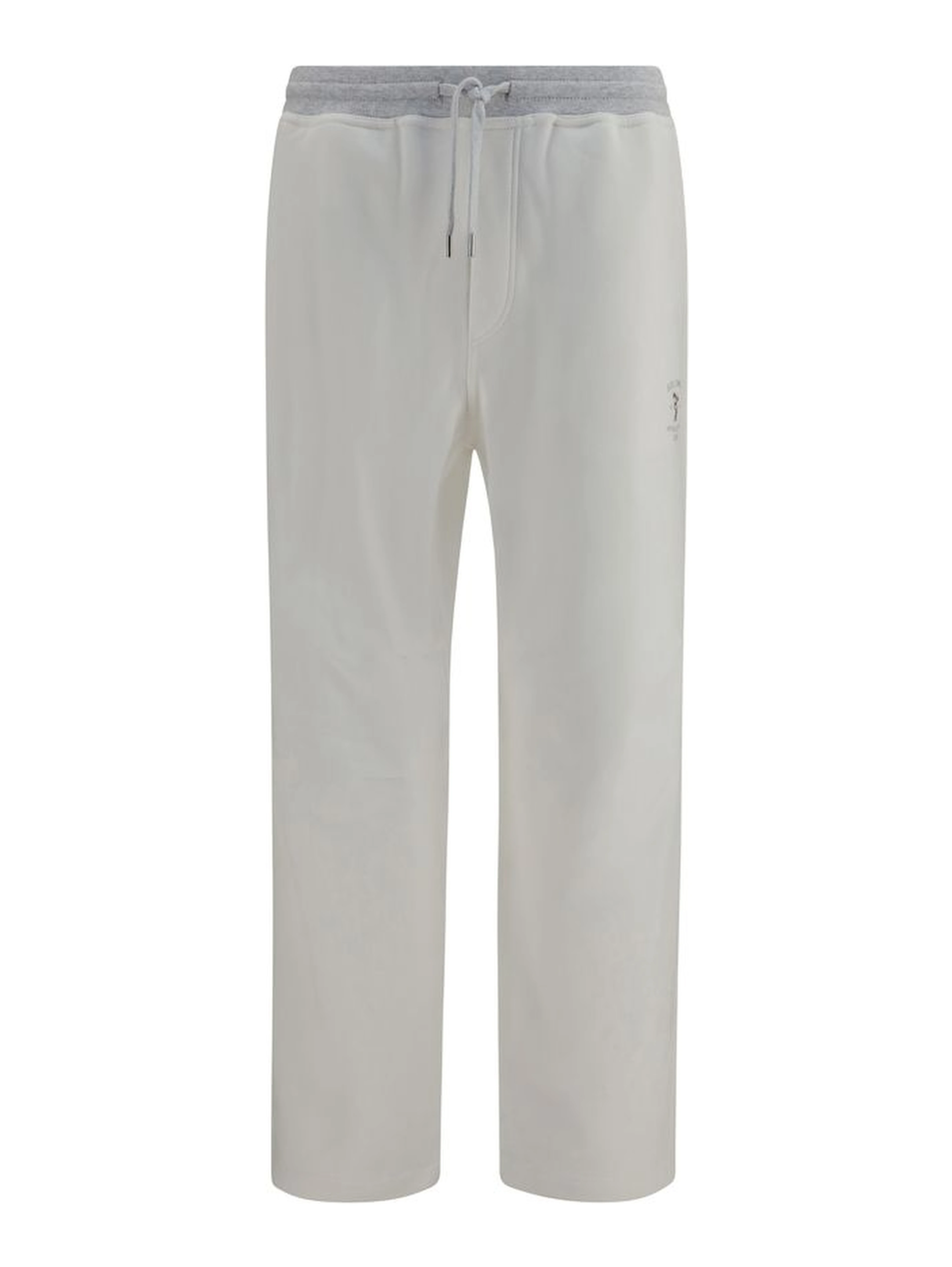 White Cotton Casual Pants