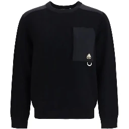 Black Nylon Sweatshirt