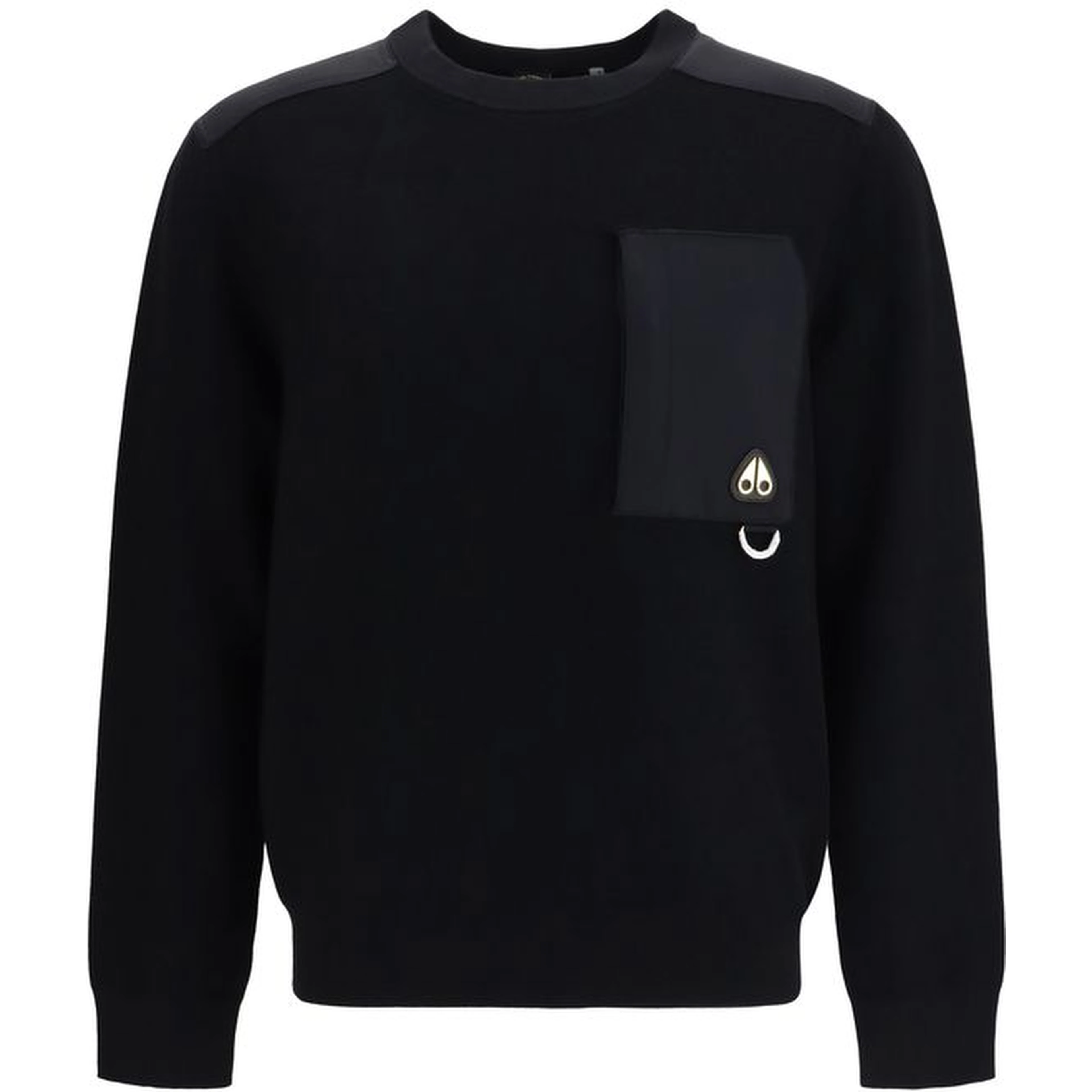 Black Nylon Sweatshirt