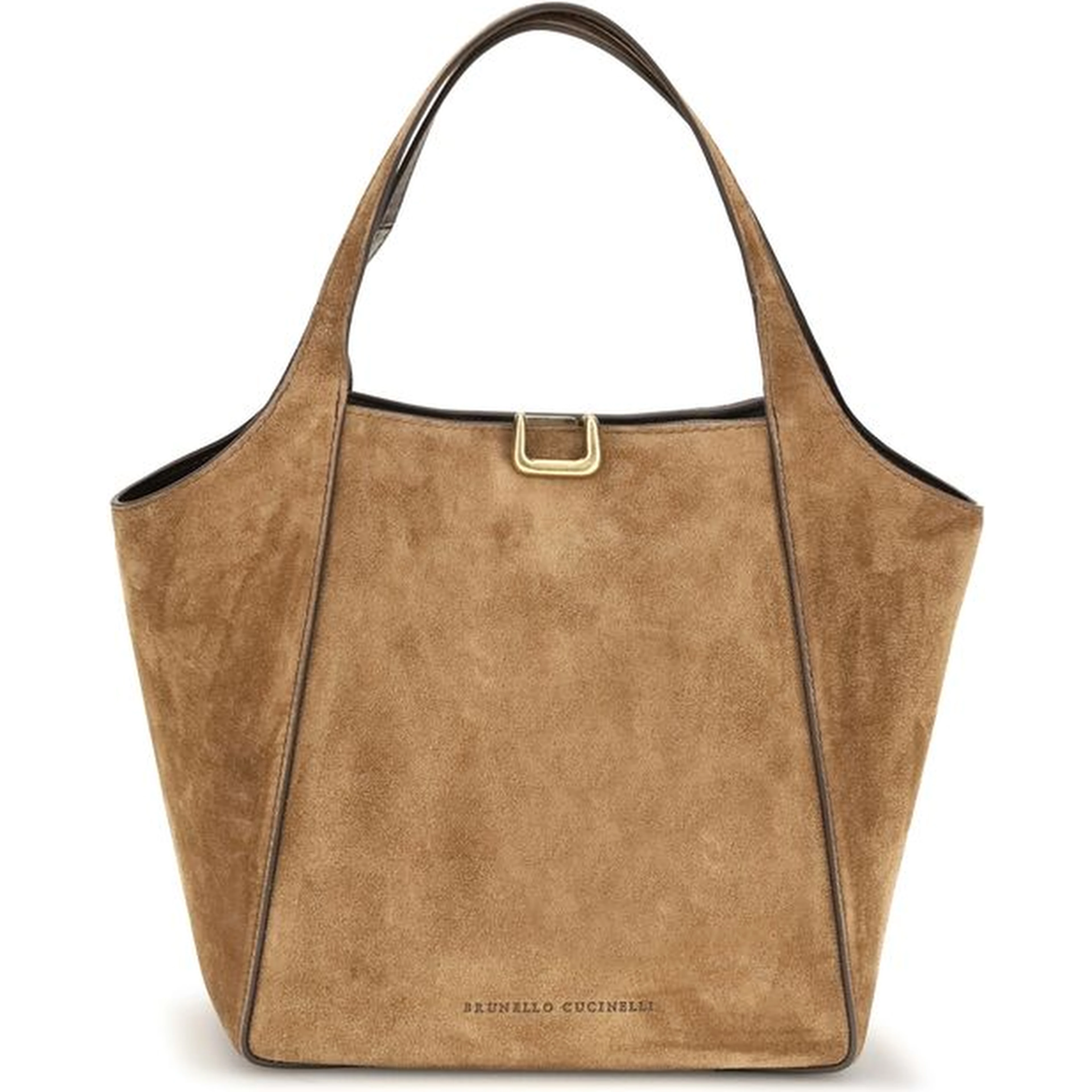 Beige Calf Leather Bos Taurus Shoulder Bag