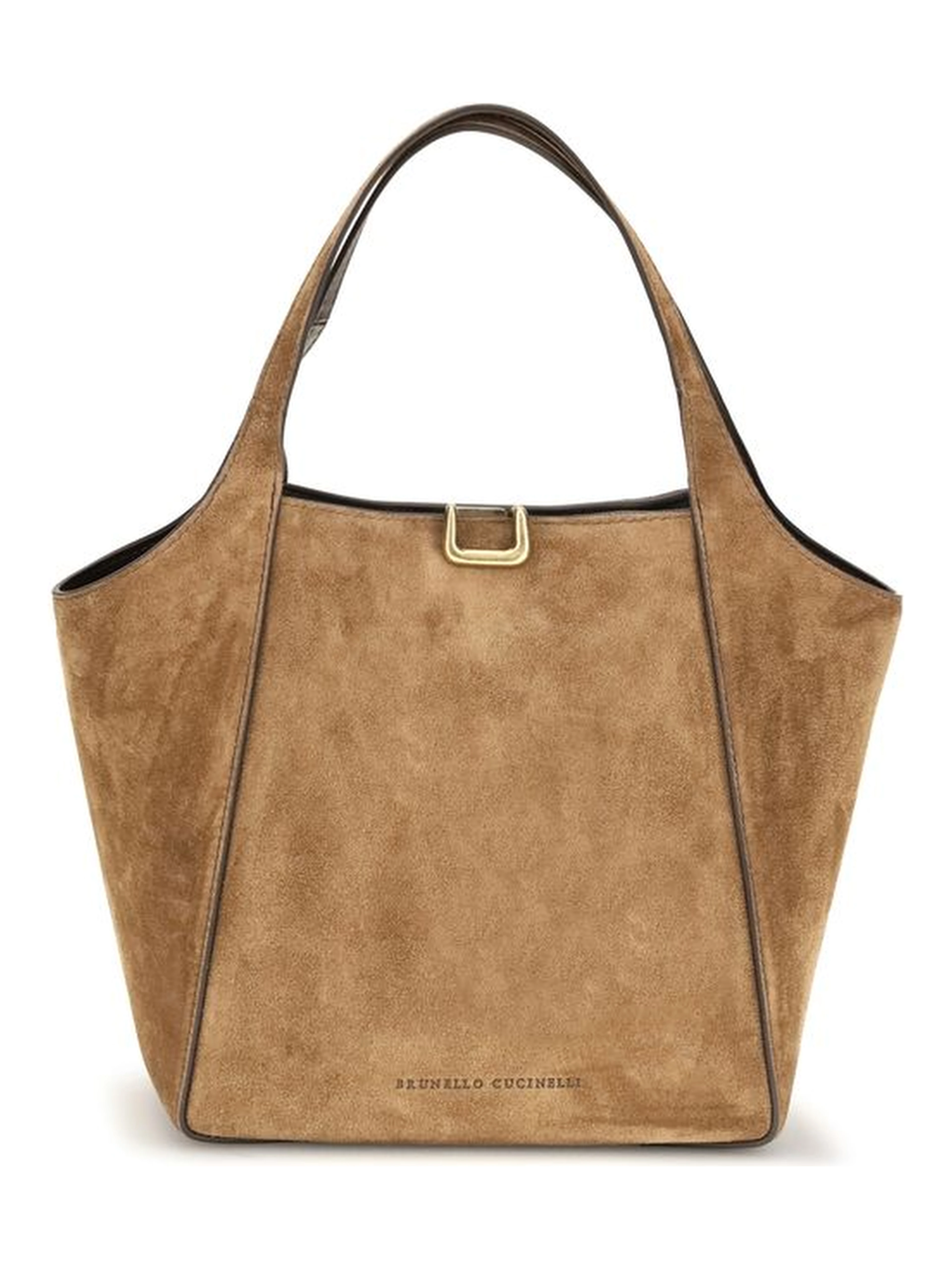 Beige Calf Leather Bos Taurus Shoulder Bag