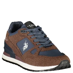 Brown Polyurethane Men's Sneaker