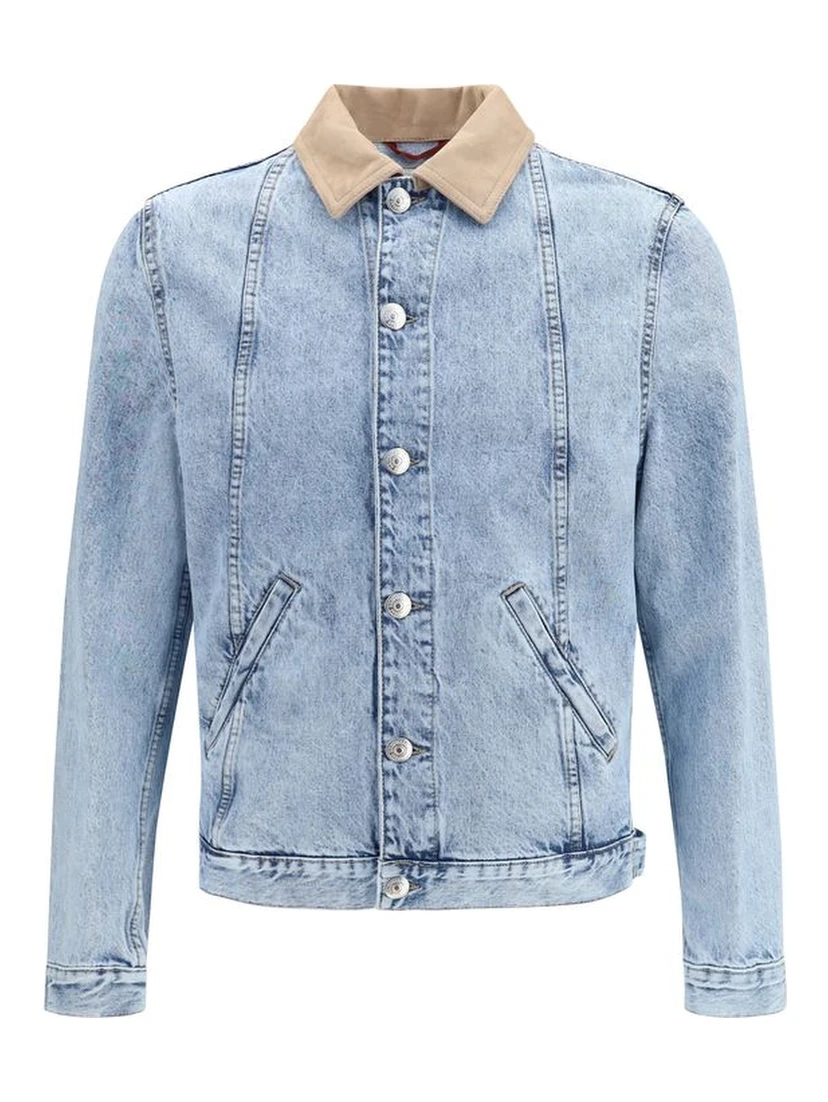 Blue Cotton Denim Jacket
