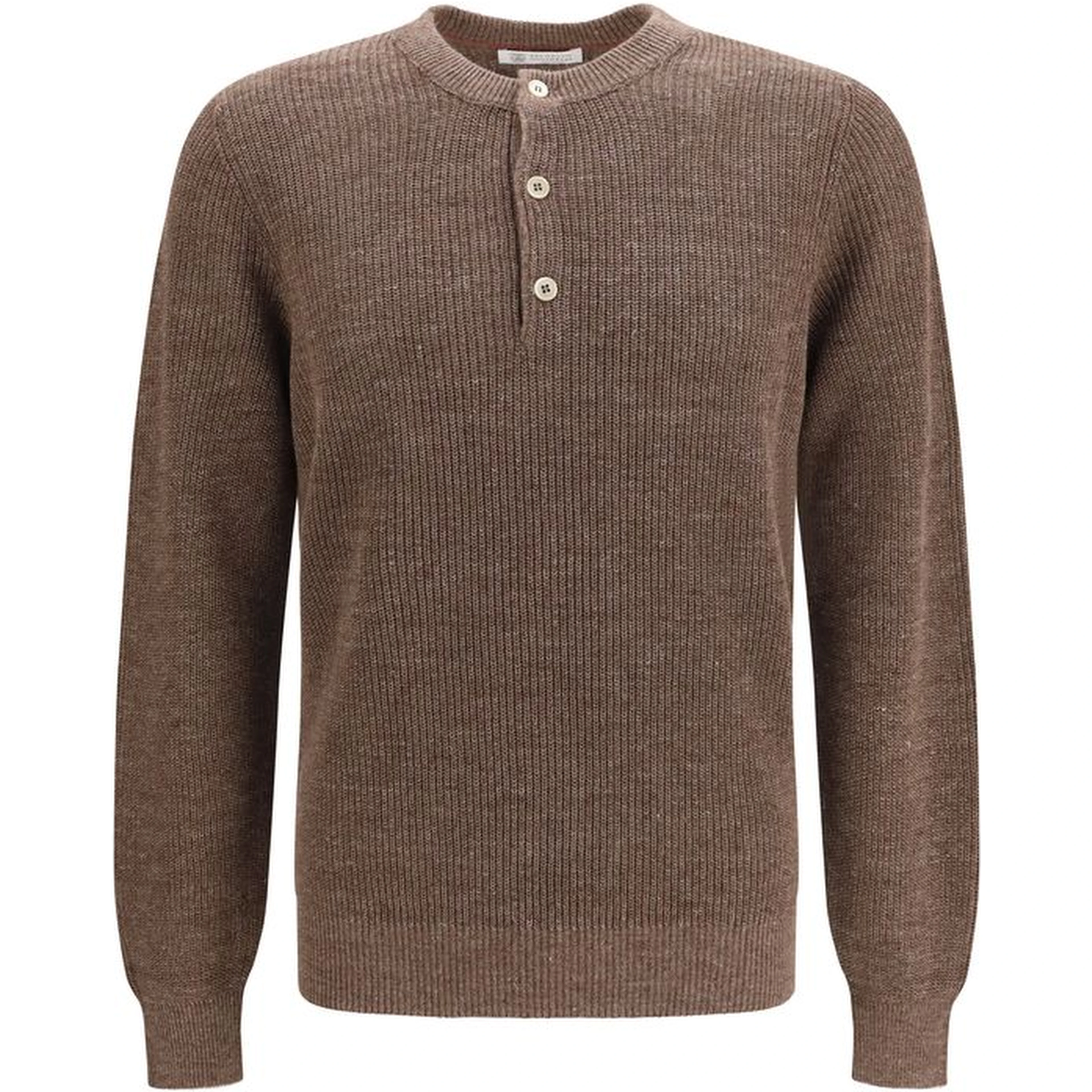 Brown Linen Sweatshirt