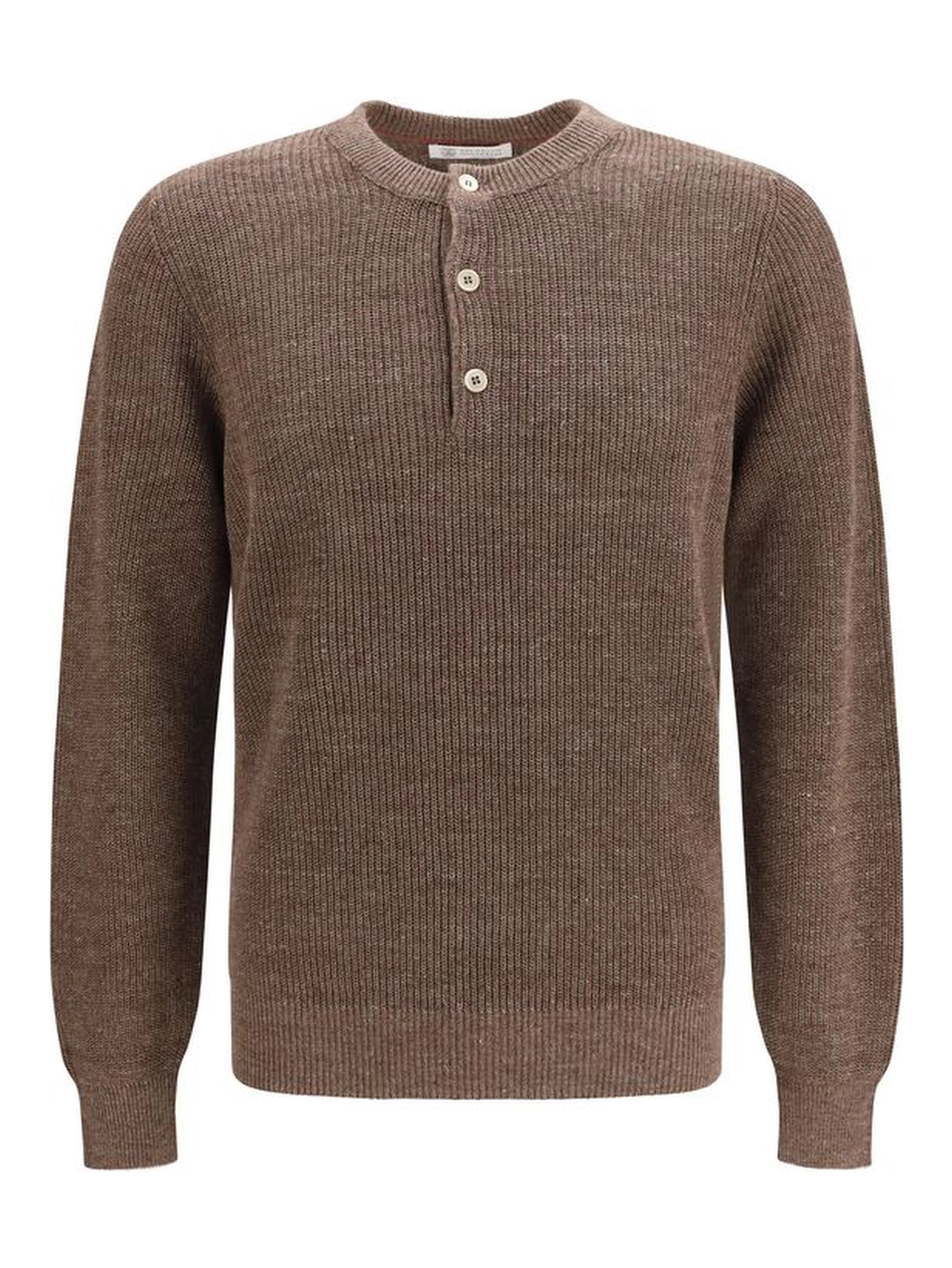 Brown Linen Sweatshirt