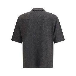 Gray Linen Shortsleeve Shirt