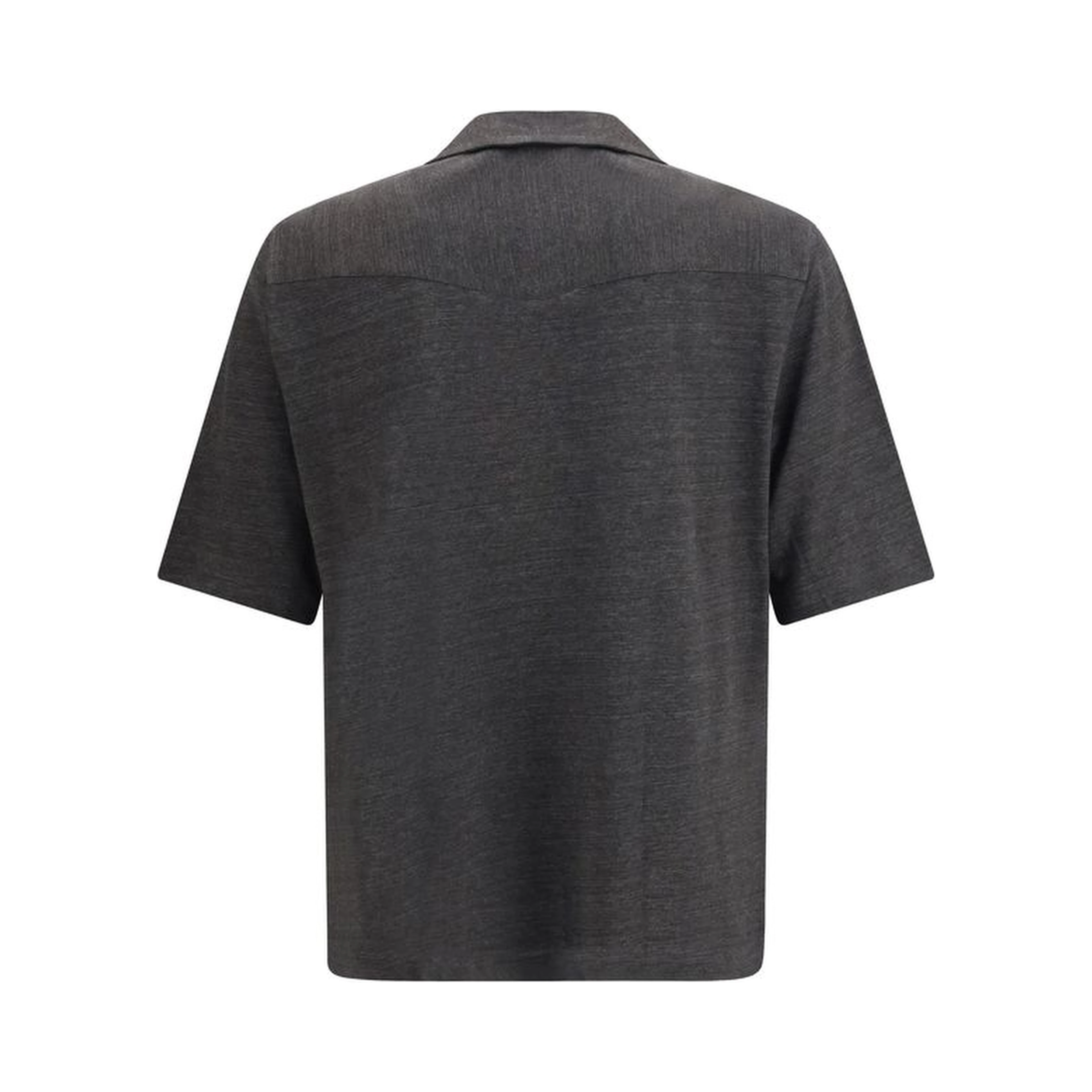 Gray Linen Shortsleeve Shirt